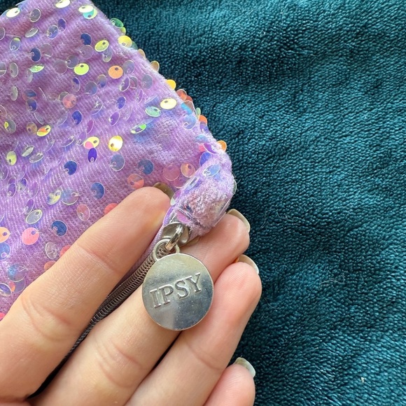 Ipsy Sequin Purple Clutch - Picture 3 of 3